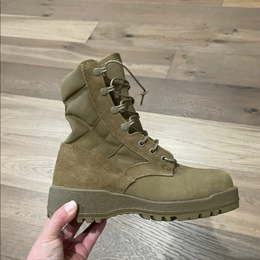 ALTAMA MENS 4.5 XW TAN STEEL TOE ARMY COMBAT BOOTS NWOT